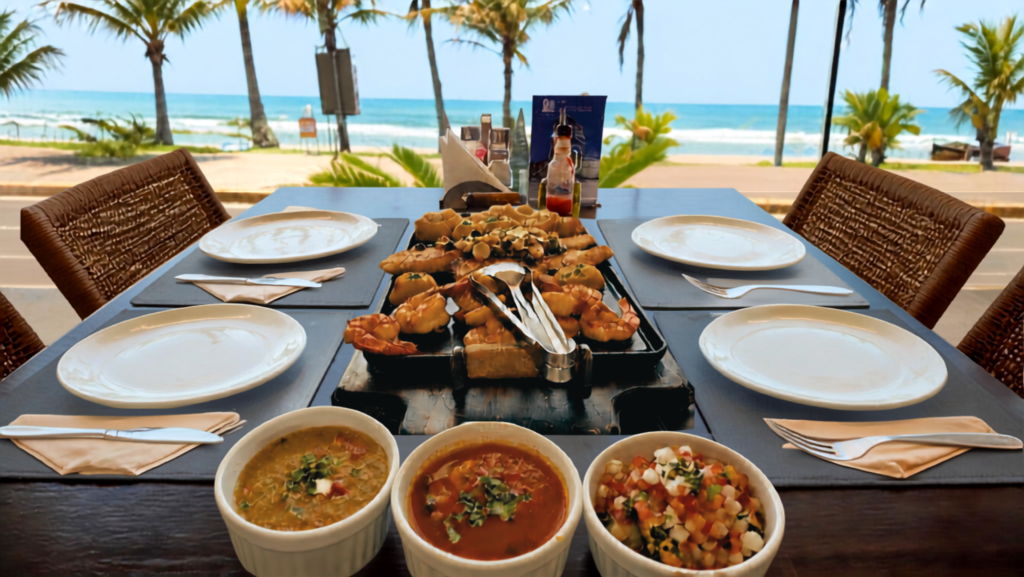 Oceano Restaurante e Choperia edição de foto praia com palmeira (2)